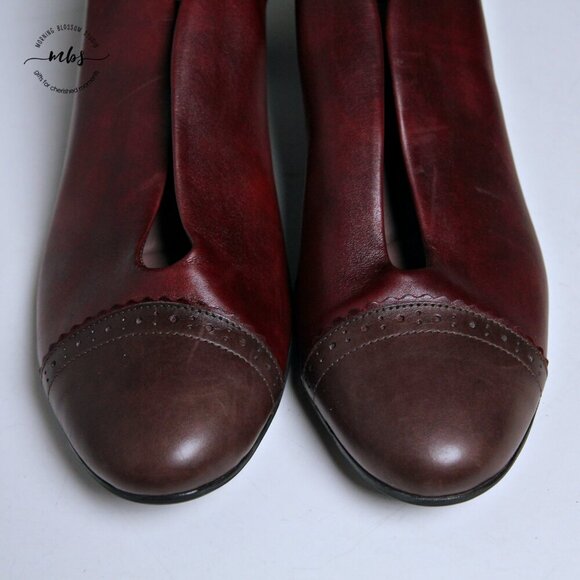 EUC BeautiFeel Calla Cap Toe Pumps in Burgundy Women Size EU 42 - Picture 9 of 14